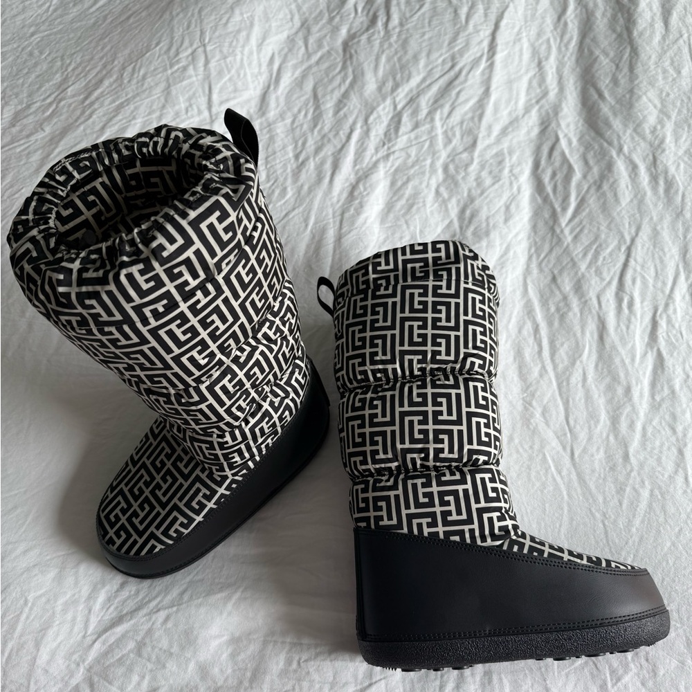 Stylish Black and White Women's Boots